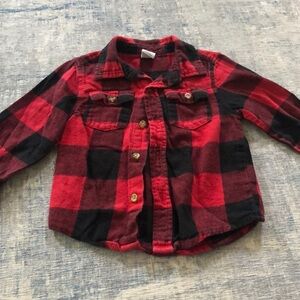 Boys Buffalo check button down